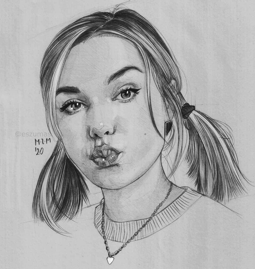 portrait pencil drawing marziapie