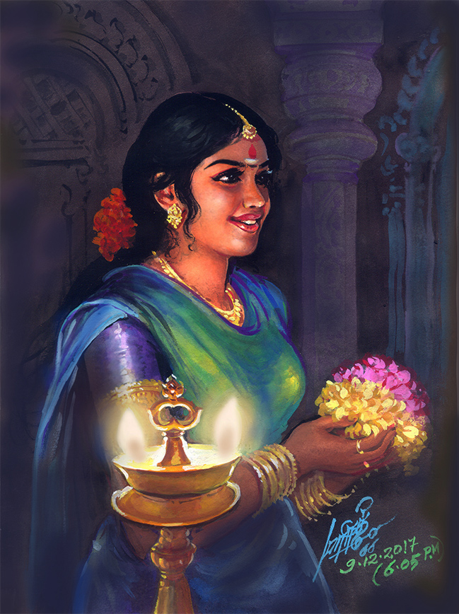 tamilnadu paintings prayer