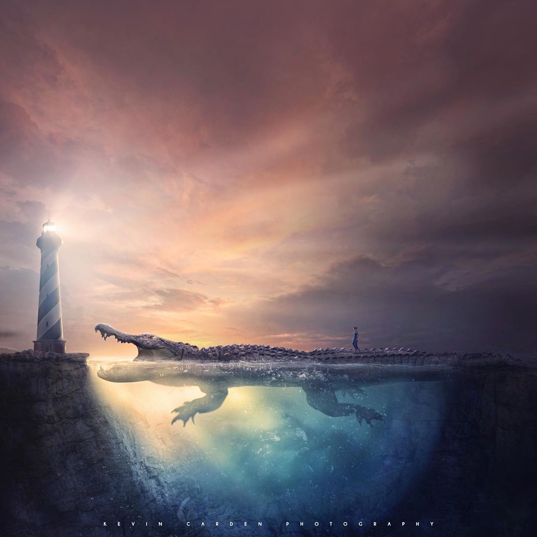 photo manipulation croc by kevin carden