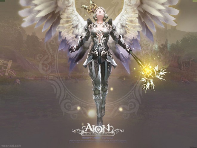aion 3d fantasy art angel