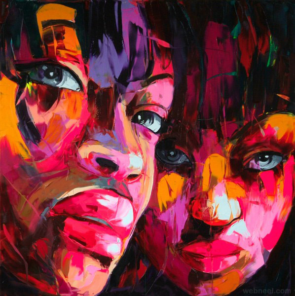 colorful painting by francoise nielly