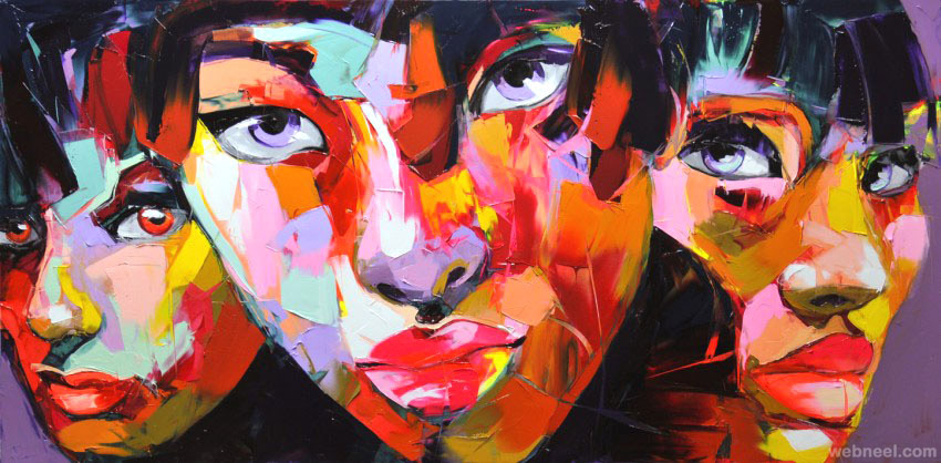colorful painting by francoise nielly