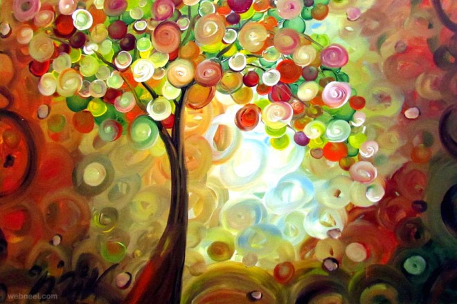colorful painting by luiza vizoli
