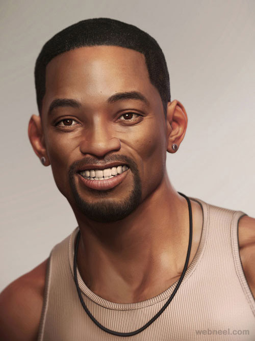 realistic 3d men portraits