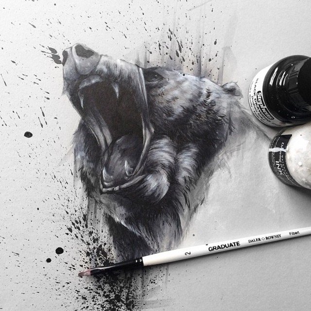animal painting by solwhiteside