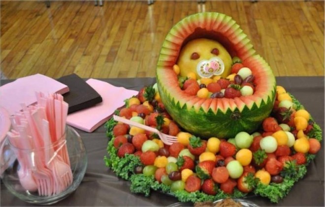 fruit art watermelon baby
