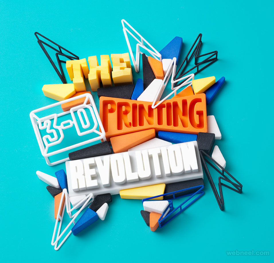 3d typography design chris labrooy