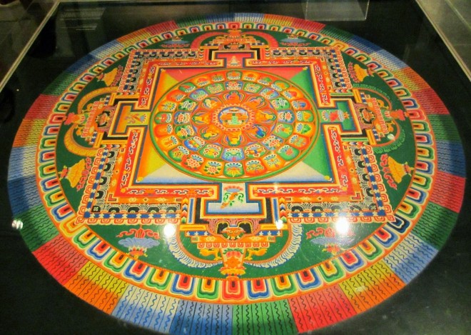 mandala sand art design by monks
