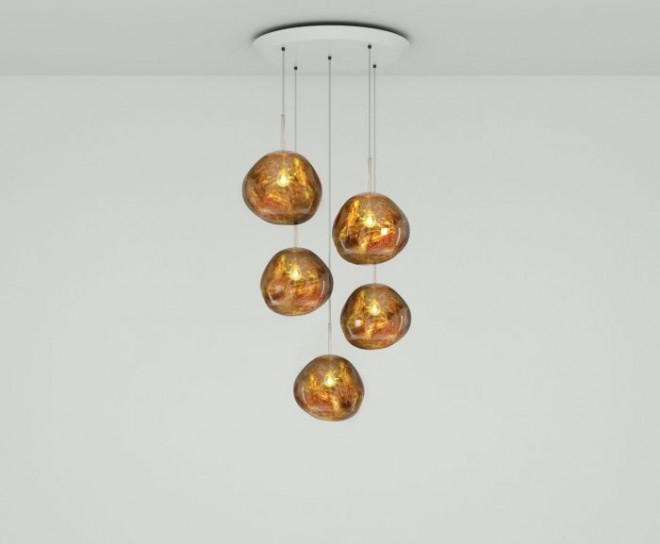 gold pendant lighting design by tom dixon