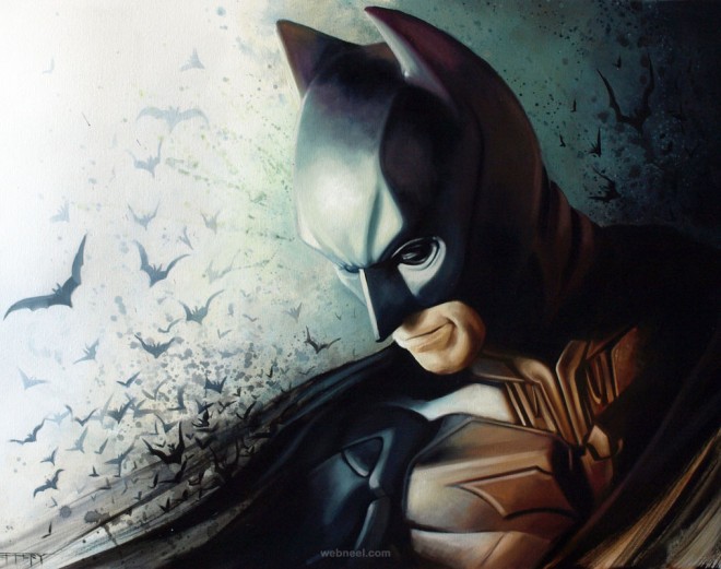 batman painting by ben jeffery