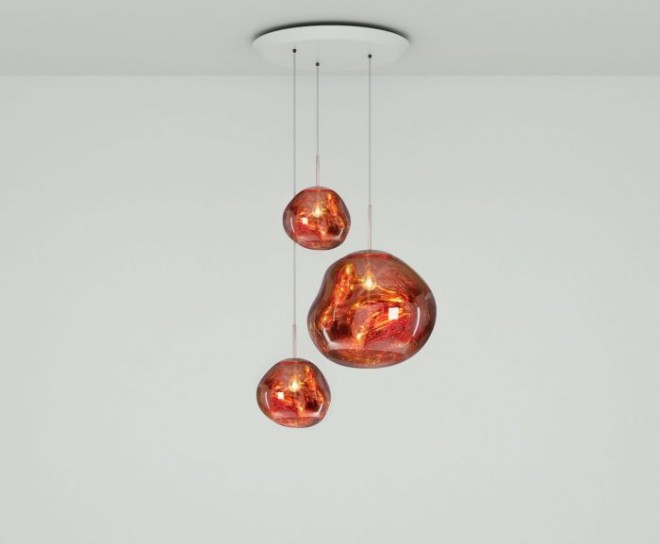 copper lighting design by tom dixon