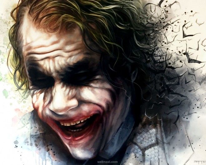 clown painting by ben jeffery