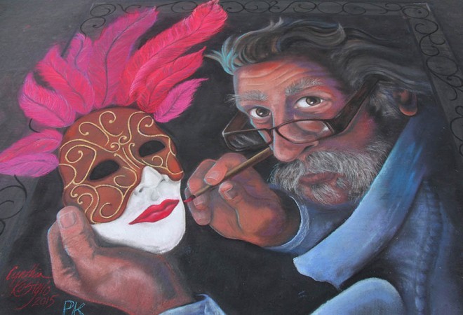 mask street painting marin