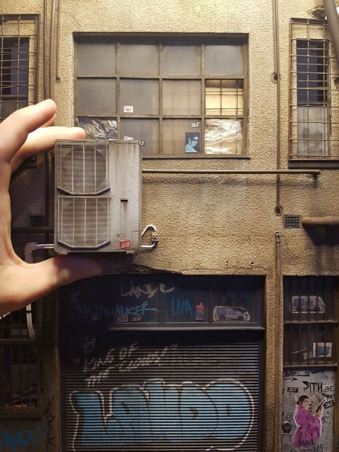 miniature architecture sculptures by joshua smith