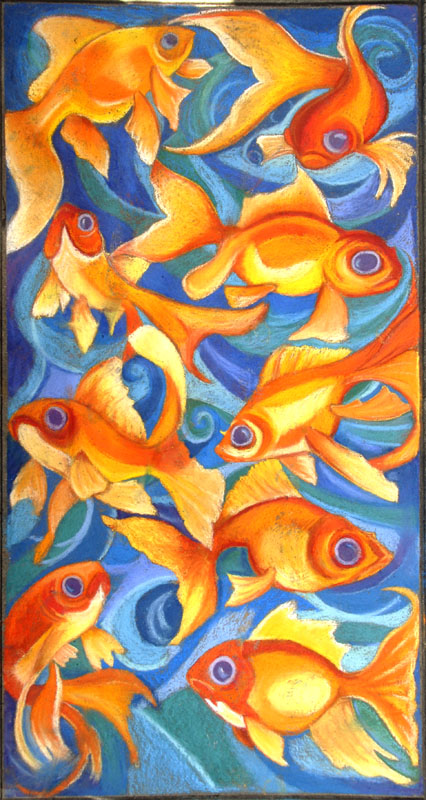 fishes chalk art usa