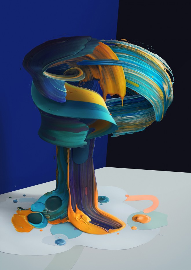 colorful painting by pawel nolbert