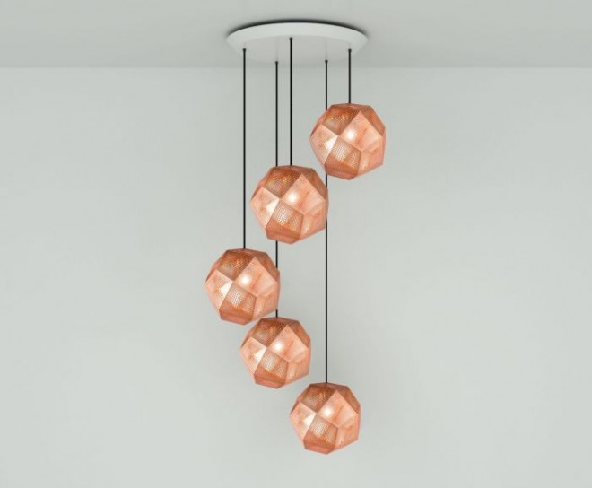 copper pendant lighting design by tom dixon