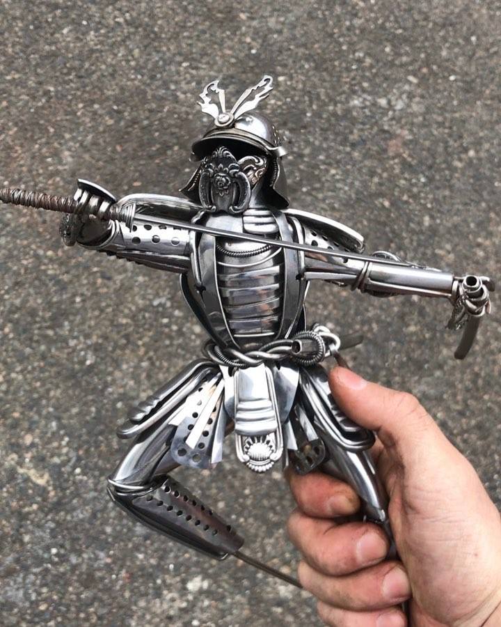 scrap metal sculptures