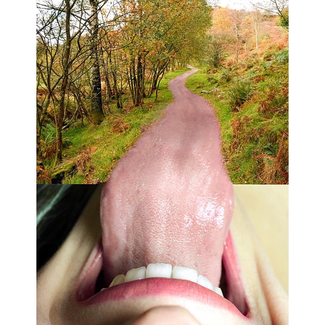 tongue photo manipulation by monica carvalho