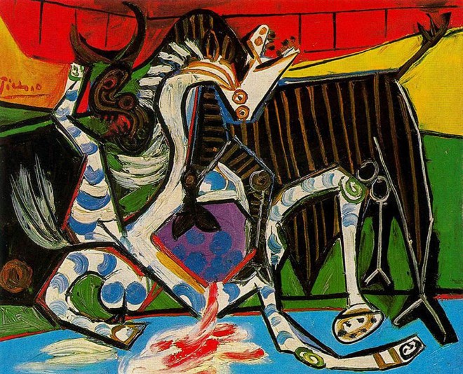 bullfight famous painting by pablo picasso