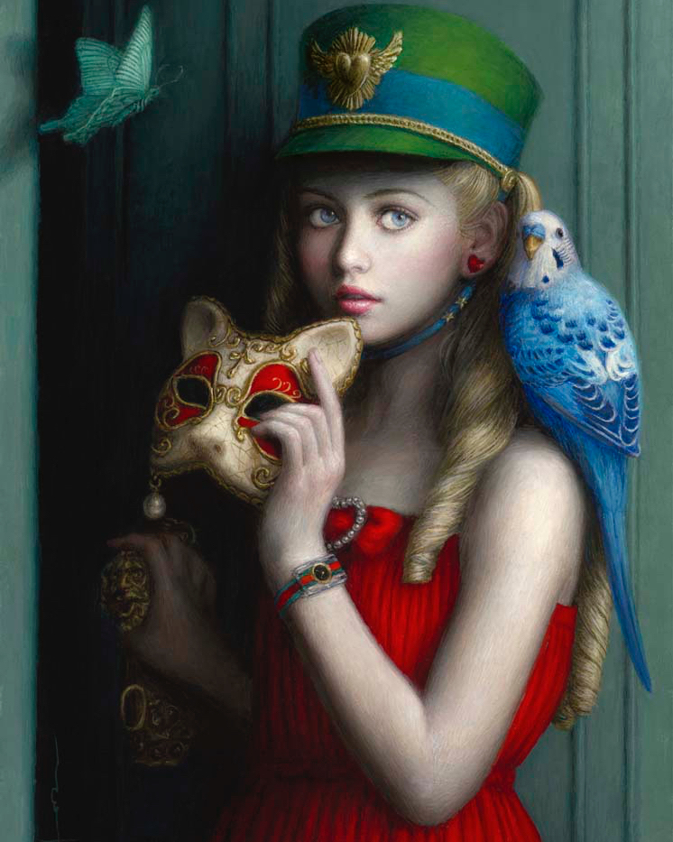 surreal art painting pet by chie yoshii