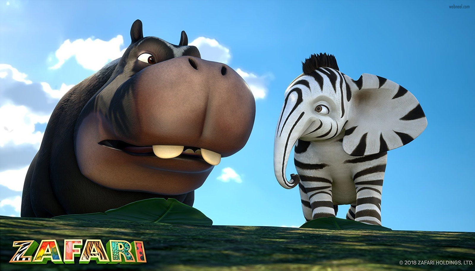 3d animation hippo zafari