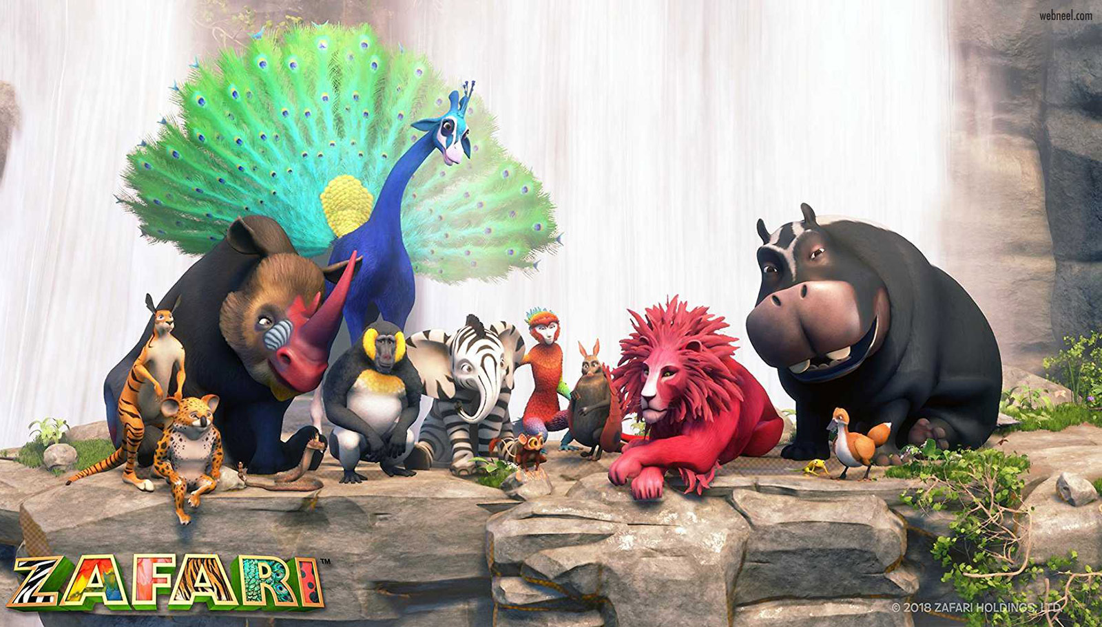 3d animation cartoon animals zafari