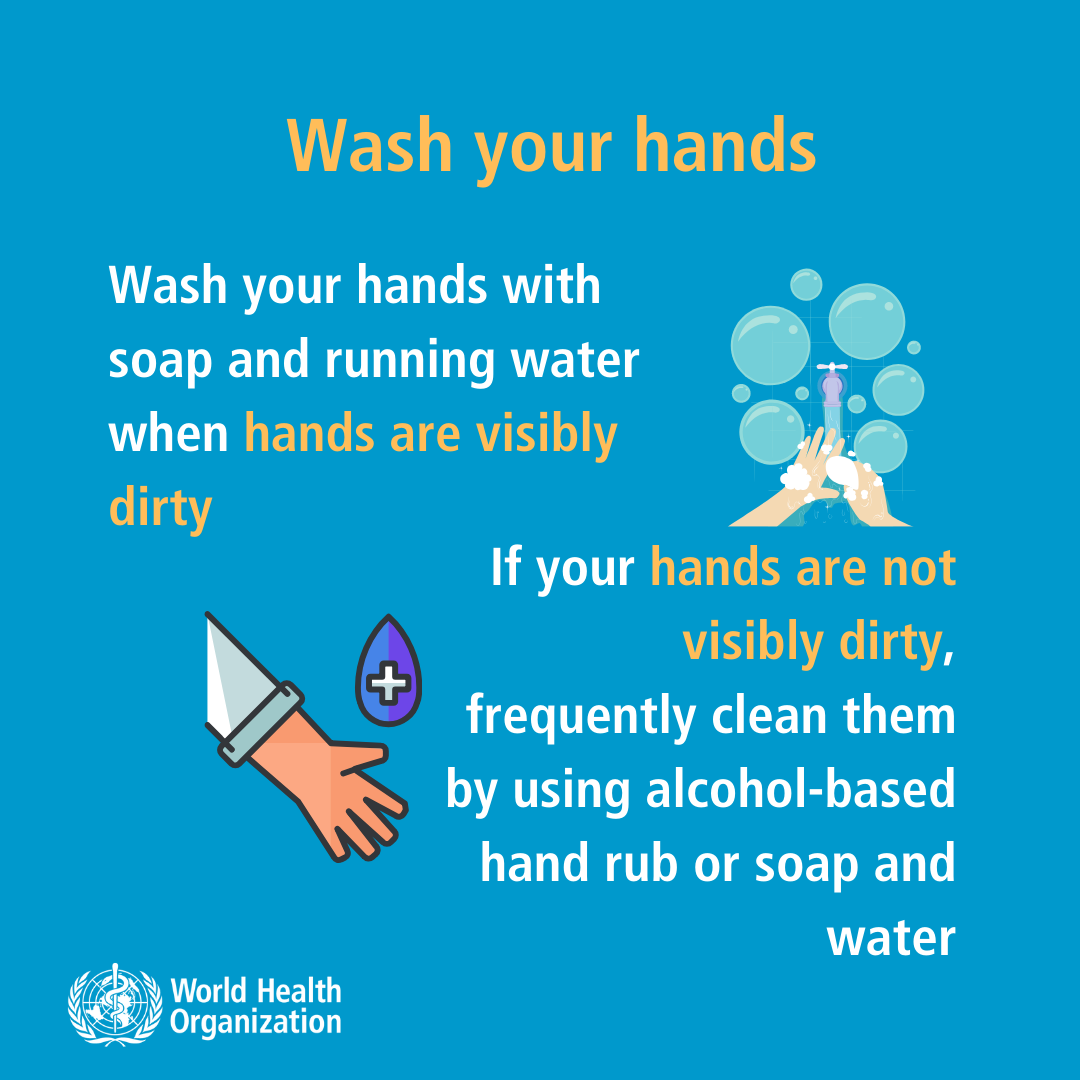 illustration on washing hands