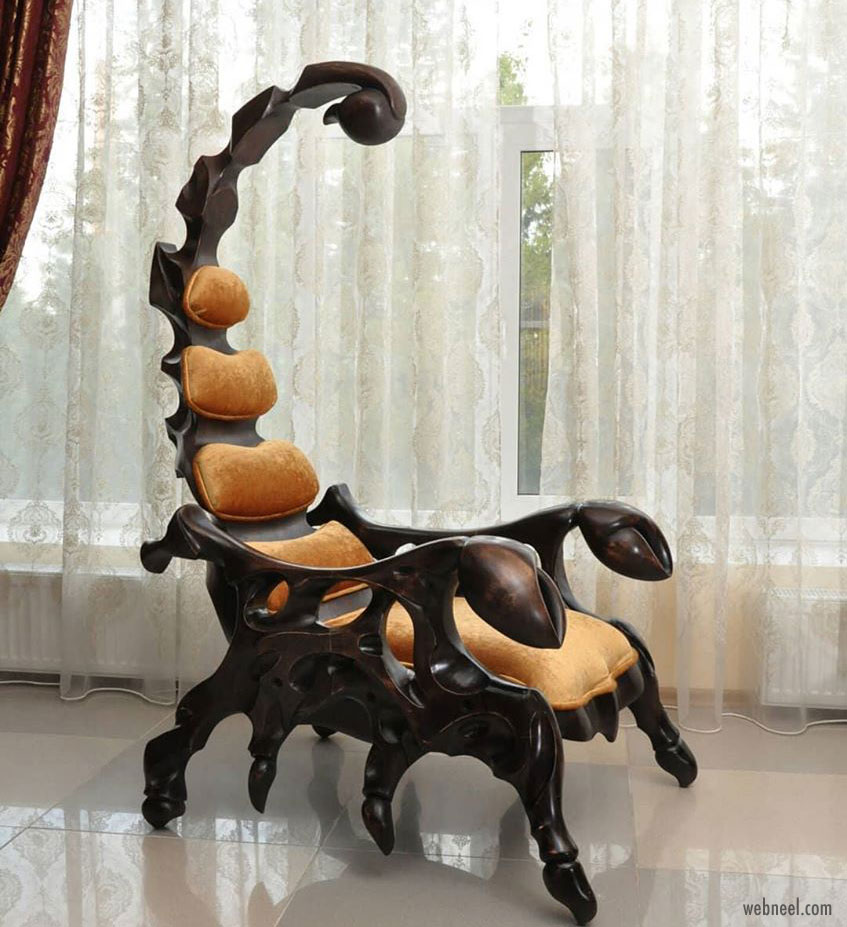 creative arm chair design scorpion by pakhomov master