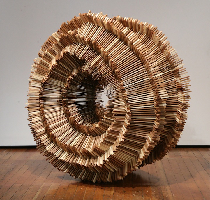 amazing wooden art installation