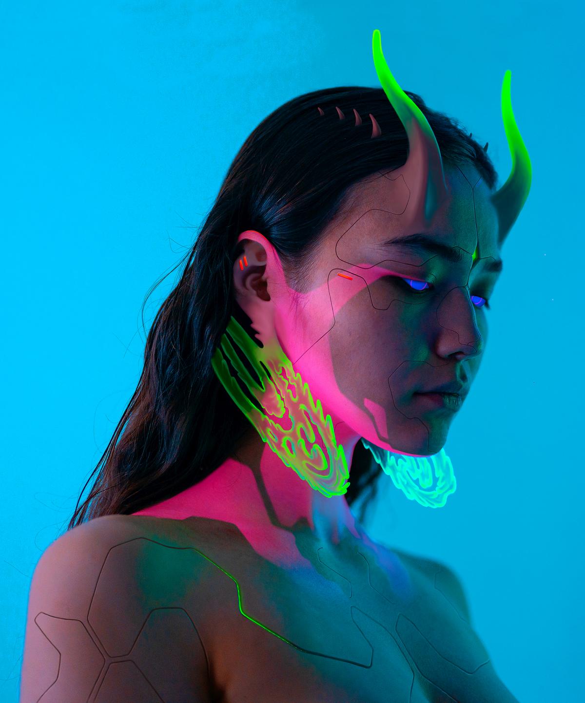 neon glow photography by visual scientist