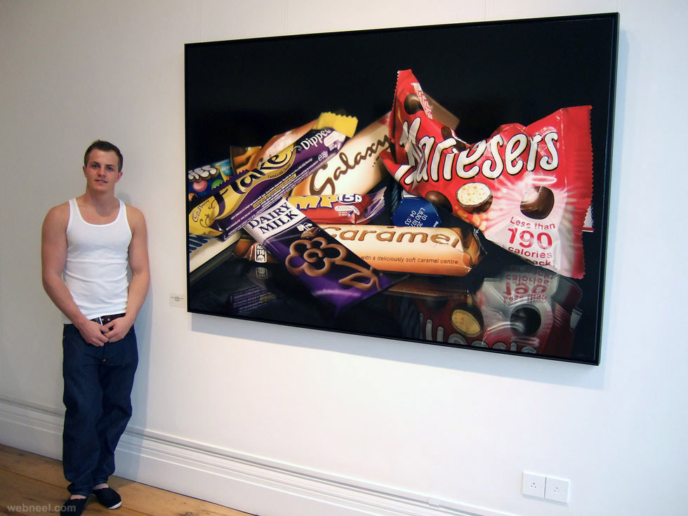 hyper realistic painting by tom martin