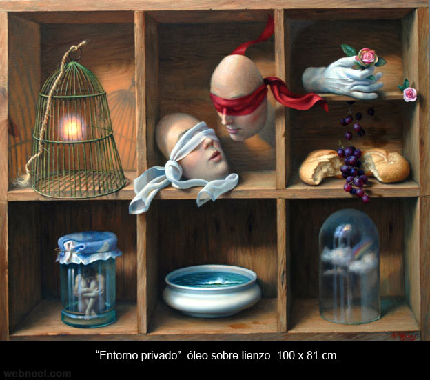 surreal painting by alex alemany