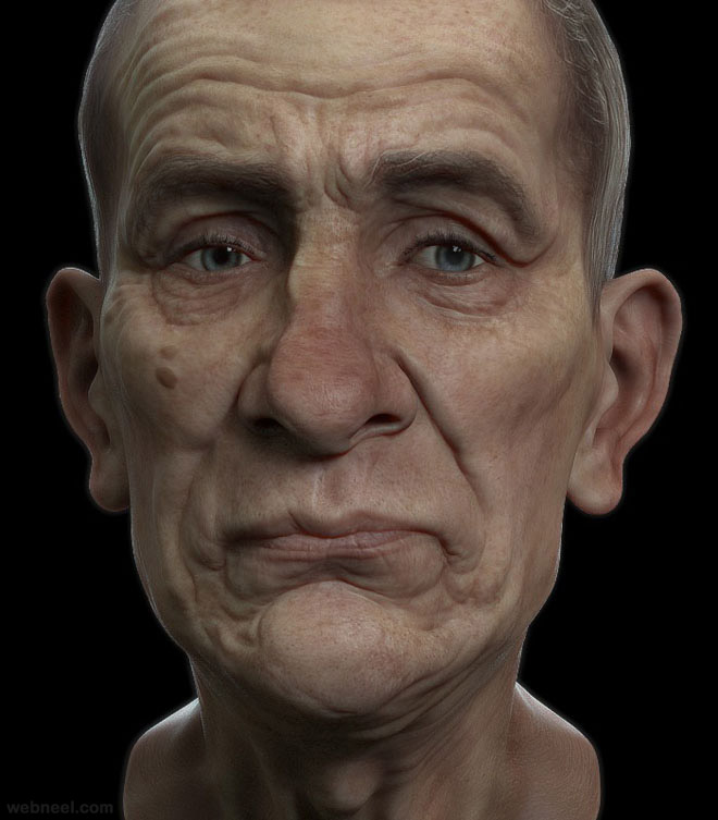 zbrush model by rodrigue pralier