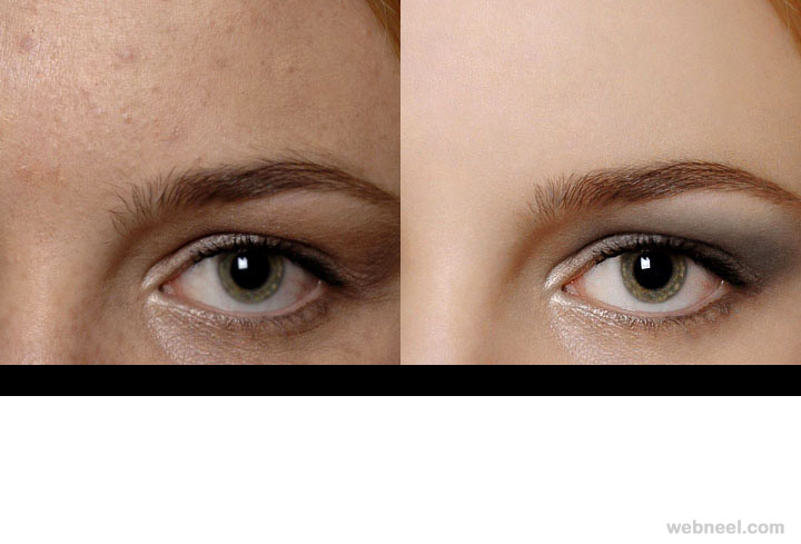 photo retouching after before