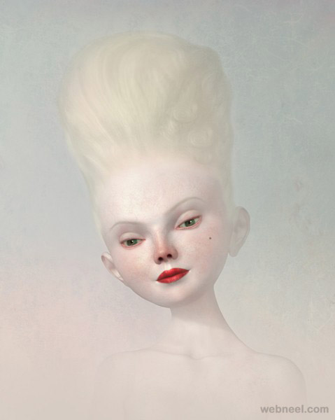 guardian study painting by ray caesar