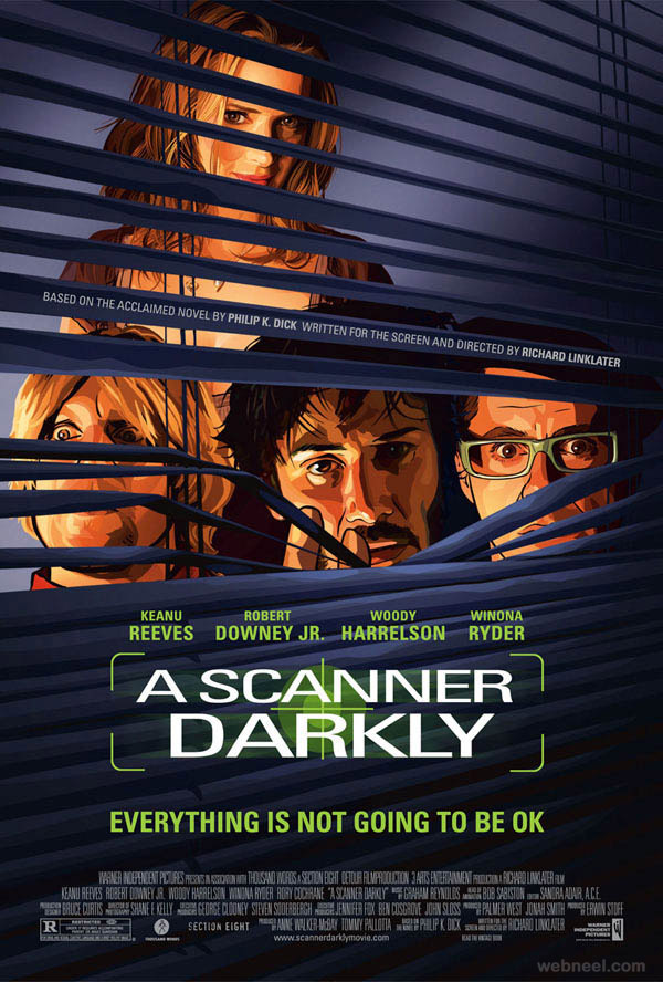 scanner darkly creative movie poster