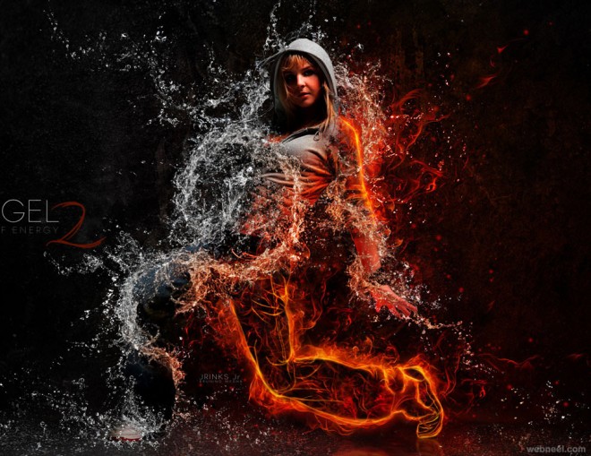 fire photo manipulation by bagus dony