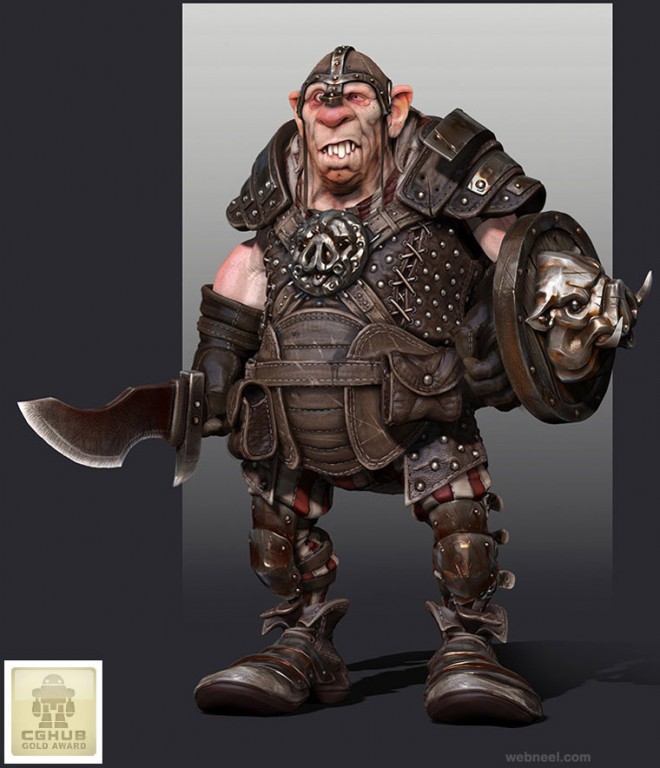 ogre game character zbrush by samuel