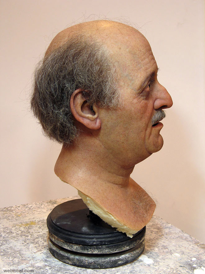 jumblatt bust realistic sculpture