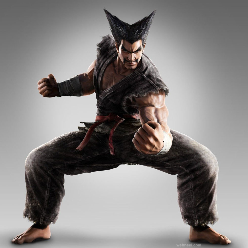 3dsmax game character warrior fighter
