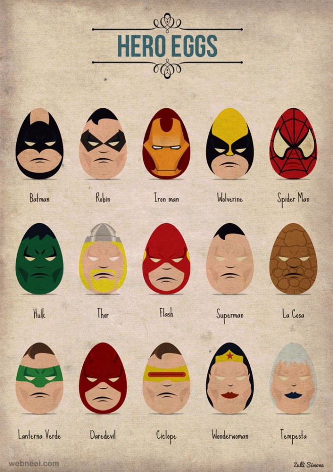 super hero eggs
