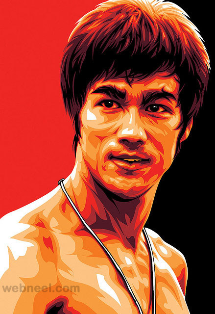Vector Artwork Bruce Lee
