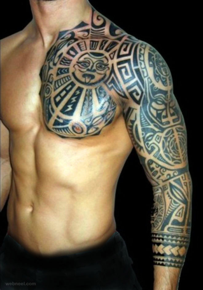 Realistic Maori Tribal Totem Full Arm Temporary Tattoo Sleeve Tattoos  Sticker | eBay