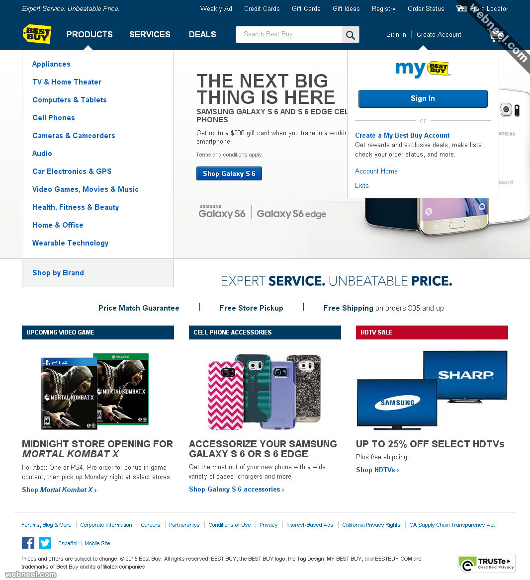 ecommerce website design bestbuy