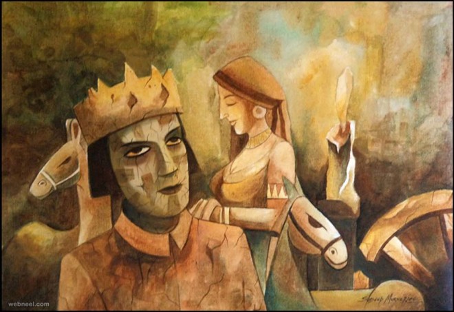 king indian paintings by mukherjee