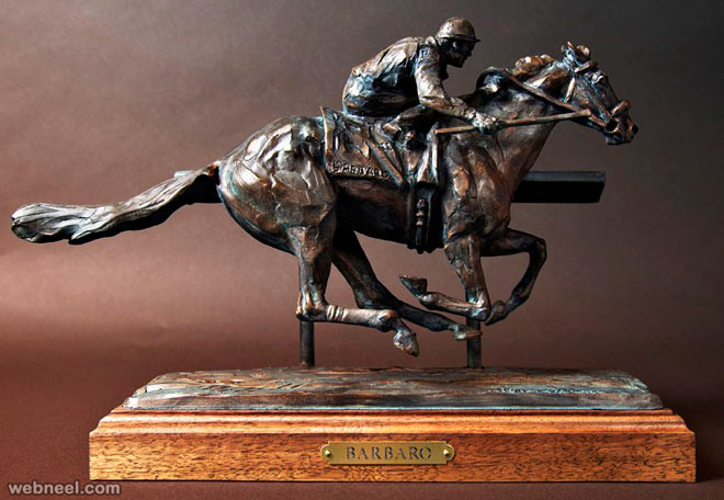 horse bronze sculpture