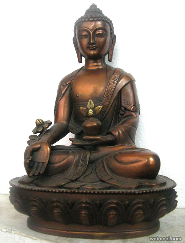 buddha bronze sculpture