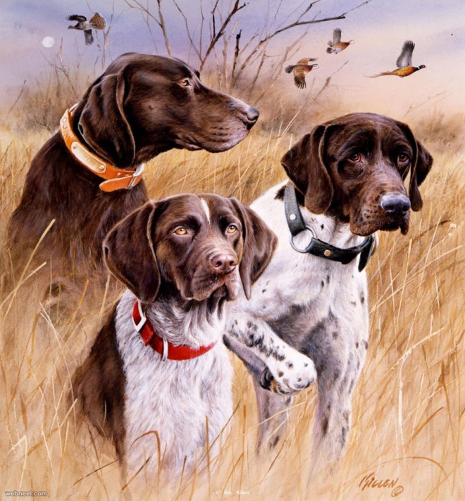 dog painting by killen