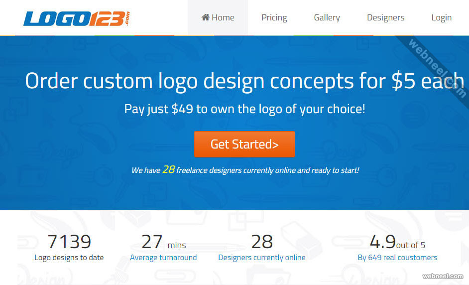custom logo design services logo123